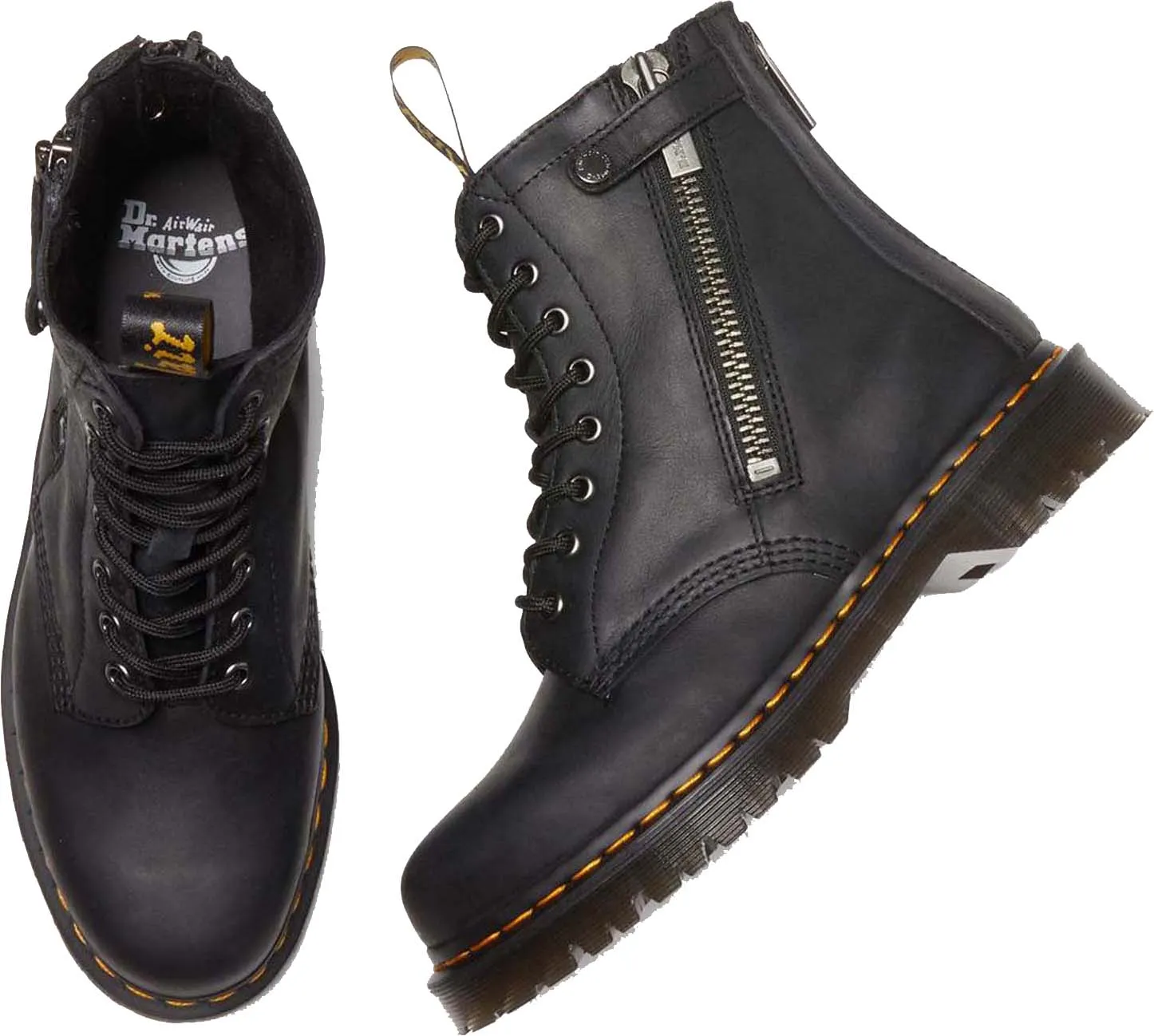 1460 Alt Zip Waxed Full Grain Boots - Men’s|-|Bottes 1460 Alt en cuir Full Grain à lacets - Homme