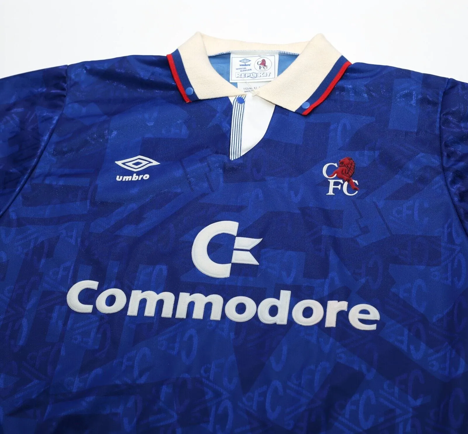 1991/93 CHELSEA Vintage Umbro Home Football Shirt (XL) Commodore BNWOT