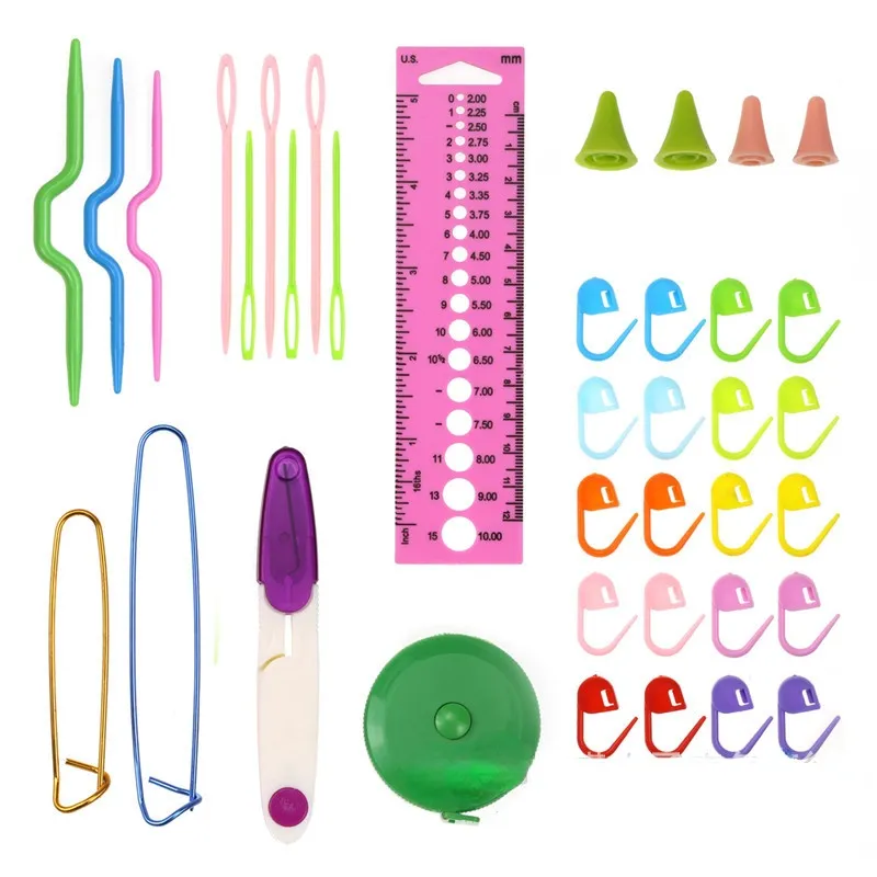 21 Crochet and Accessories Set Weaving Tools with Storage Bag