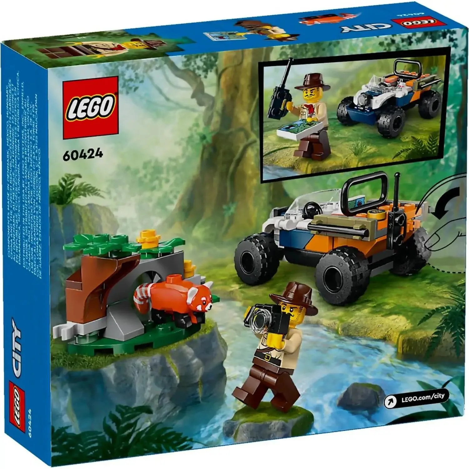 60424 LEGO CITY JUNGLE EXPLORER ATV RED PANDA MISSION