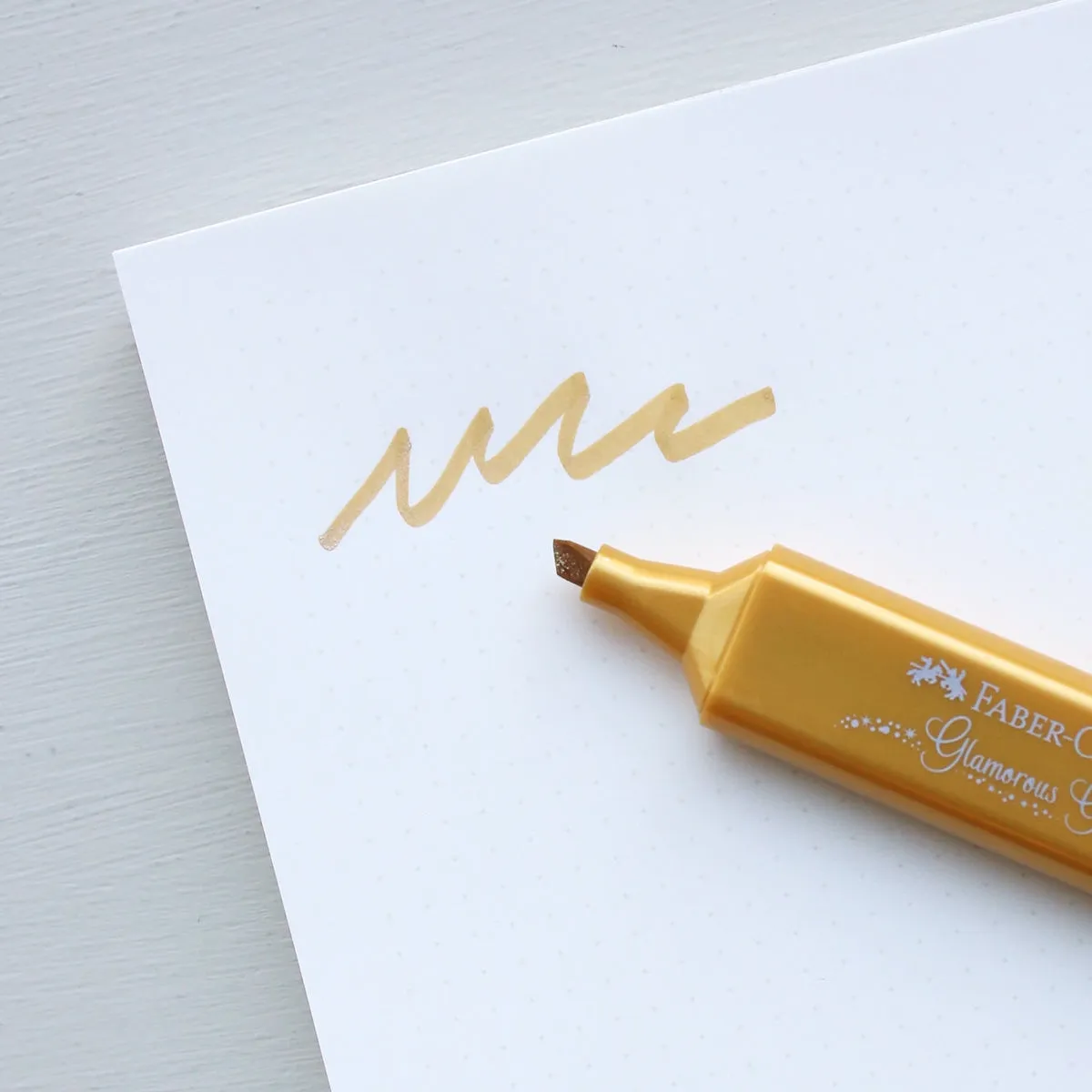 FABER-CASTELL HIGHLIGHTER // METALLIC GOLD