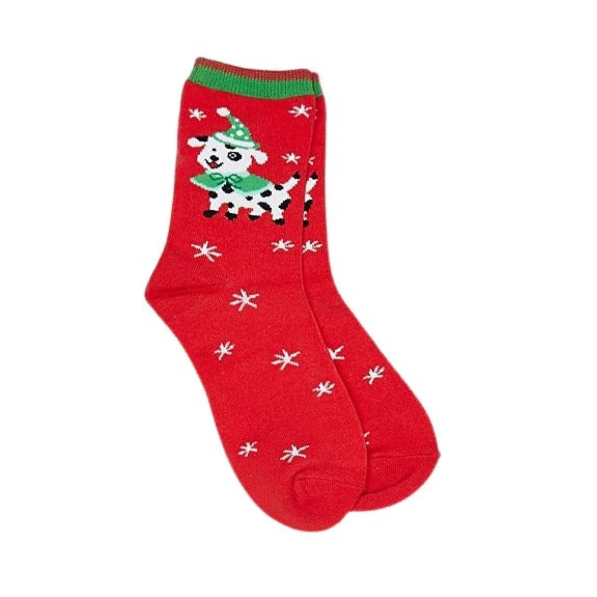 Festive Puppy Dog Socks (Ages 1-2, 3-5, 5-7)