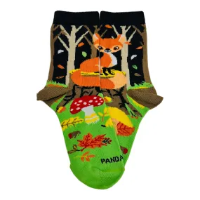 Fox in the Woods Socks from the Sock Panda (Ages 3-7)