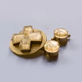 Game Boy Color Custom Gold Metallic Buttons