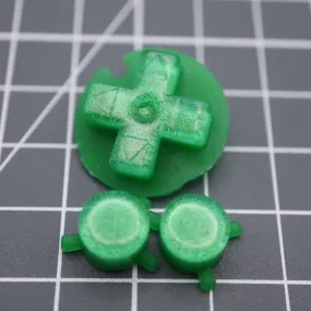 Game Boy Pocket Custom Lime Candy Buttons