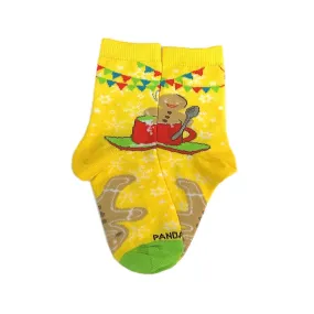 Gingerbread Man Milk Bath Socks from the Sock Panda (Ages 3-7)