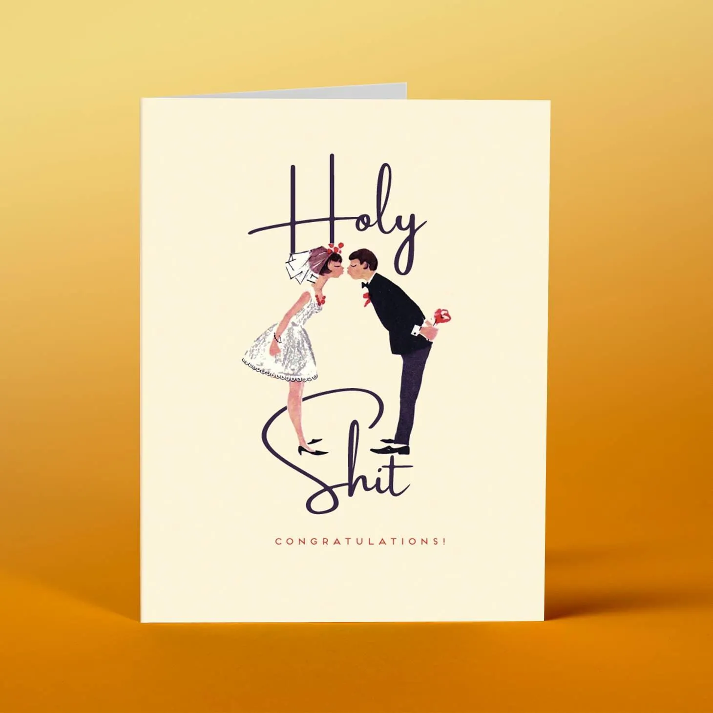 Holy Shit Congratulatoins! | Wedding Card