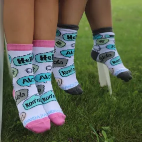 Languages of the World Socks (How to say "Hello") Ages 3-5