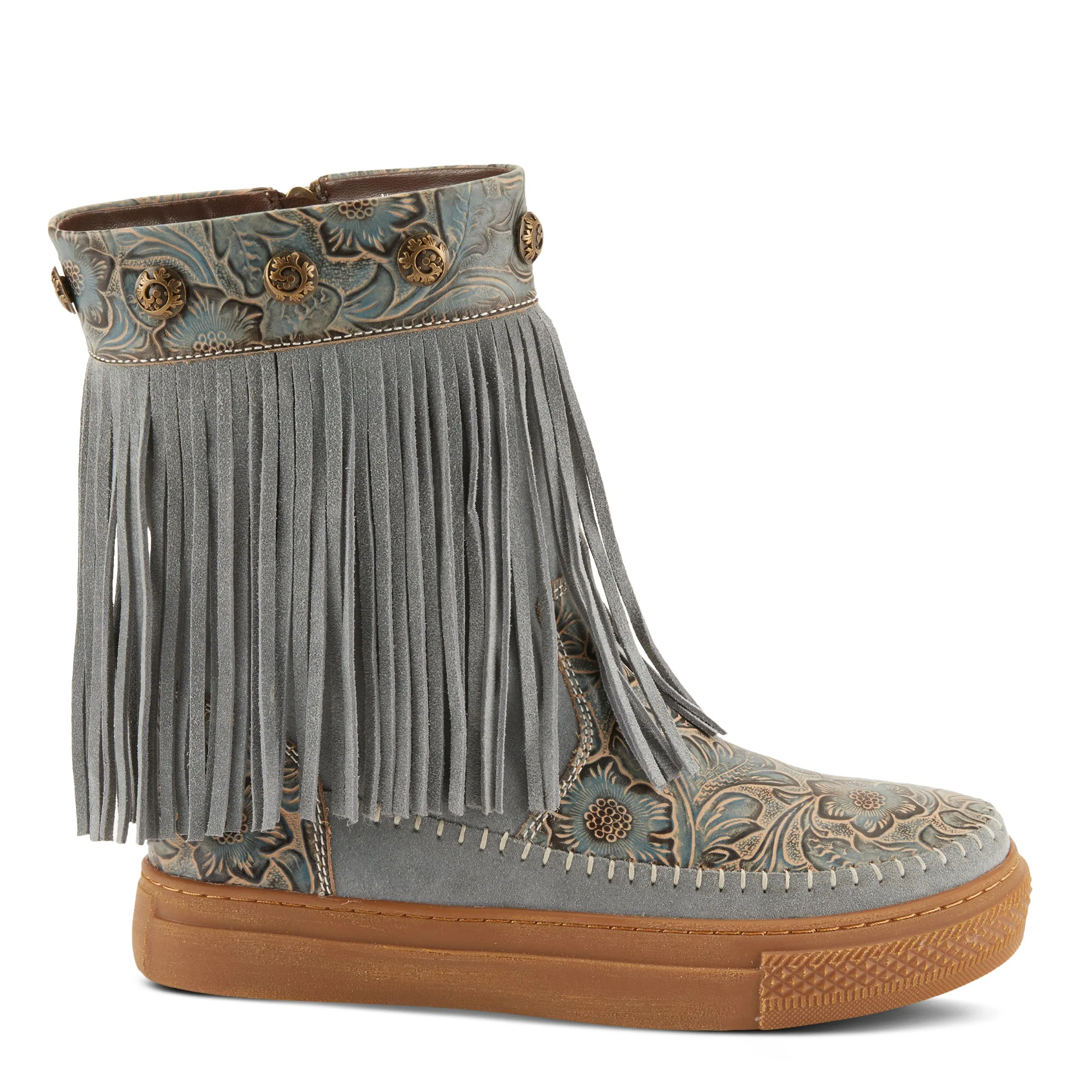 L'ARTISTE FRINGELY WESTERN MID CALF BOOTIE