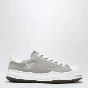 LIGHT GREY CANVAS BLAKEY LOW-TOP SNEAKERS