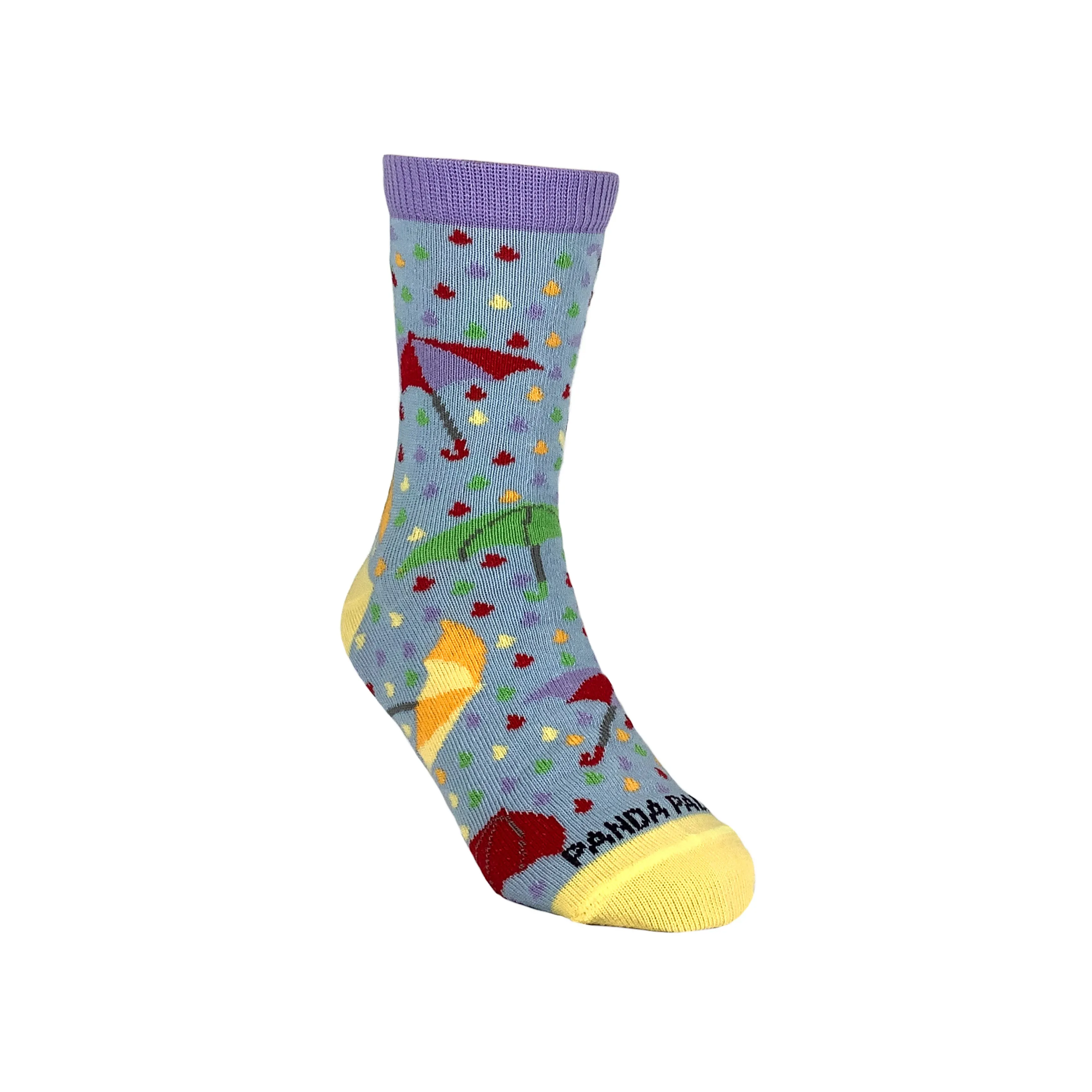 Lovely Purple Umbrella Socks (Ages 3-7) from Sock Panda