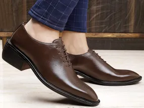 New Arrival Brown Height Increasing Casual, Formal And Party Wear Shoes-JonasParamount