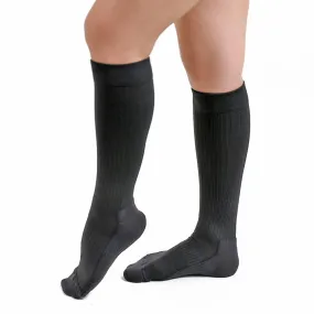 Salvere Recovery Wear, Knee High Unisex Cushion Sole Socks, Closed Toe, 20-30 mmHg