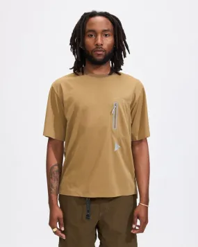 Seamless Short Sleeve Tee in Dark Beige