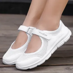 Women White Sneakers Shoes Breathable Vulcanized Shoes White Zapatillas Mujer Super Light Women Casual Shoes Sneakers Women 2021 Women Flat